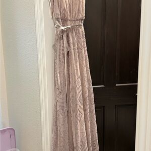 Elegant Blush Evening Gown